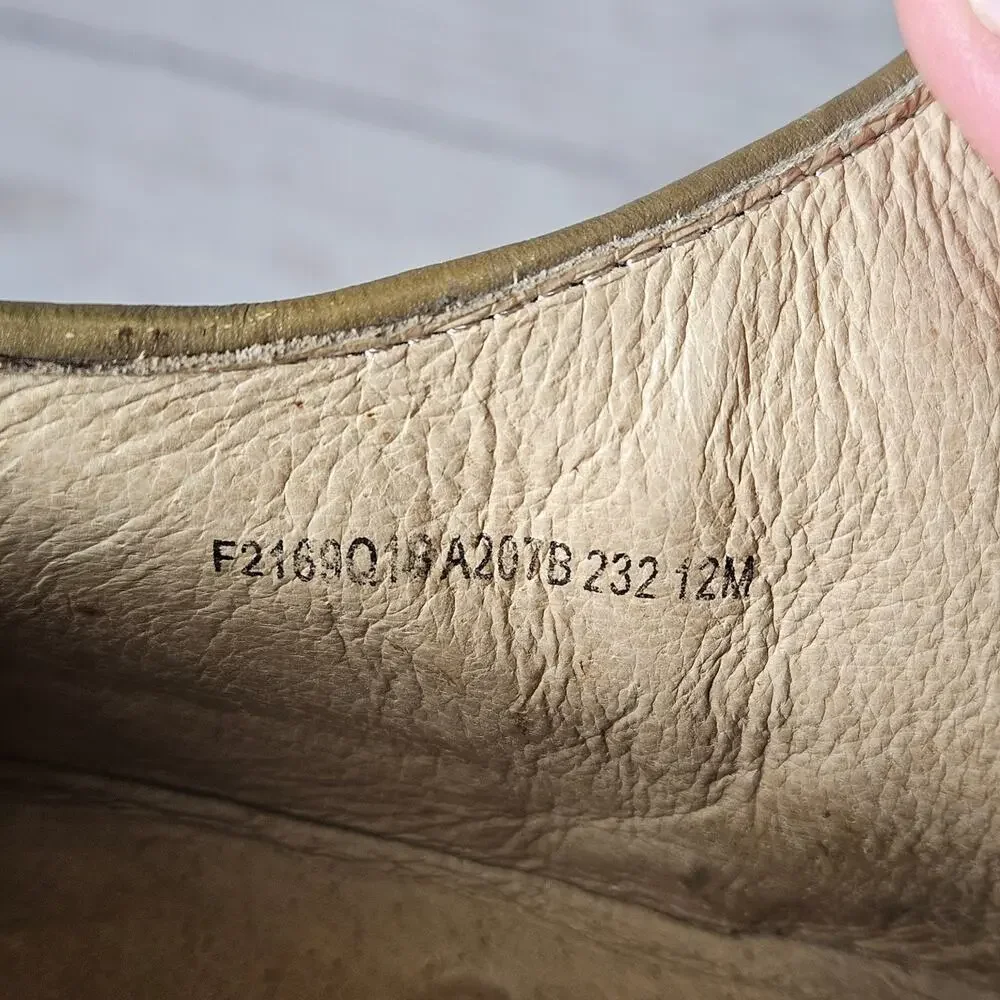 John Varvatos Men's Tan Canvas Derby Shoes US 12M Contrast Stitch Casual